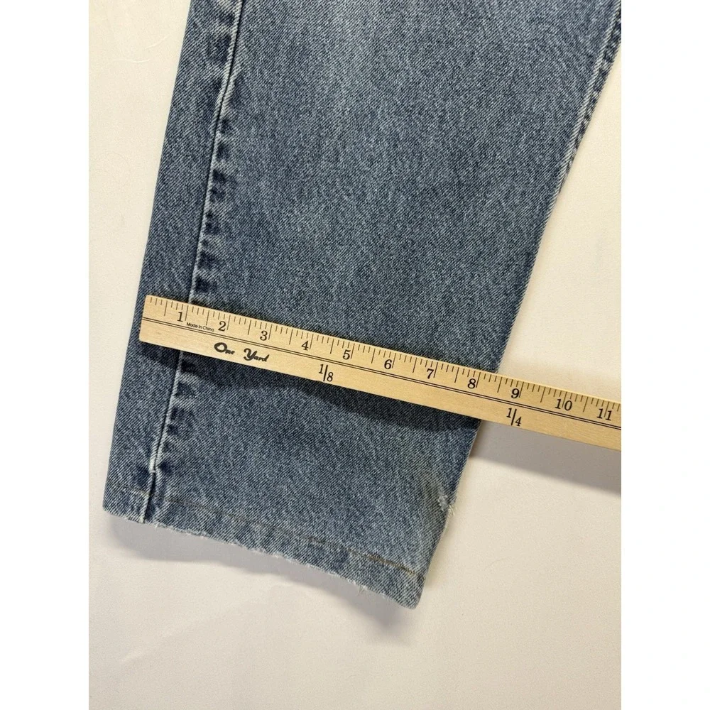 Vintage‎ Levi's 505 Jeans 38x27 Blue Distressed Faded Zip Fly Denim *HOLES